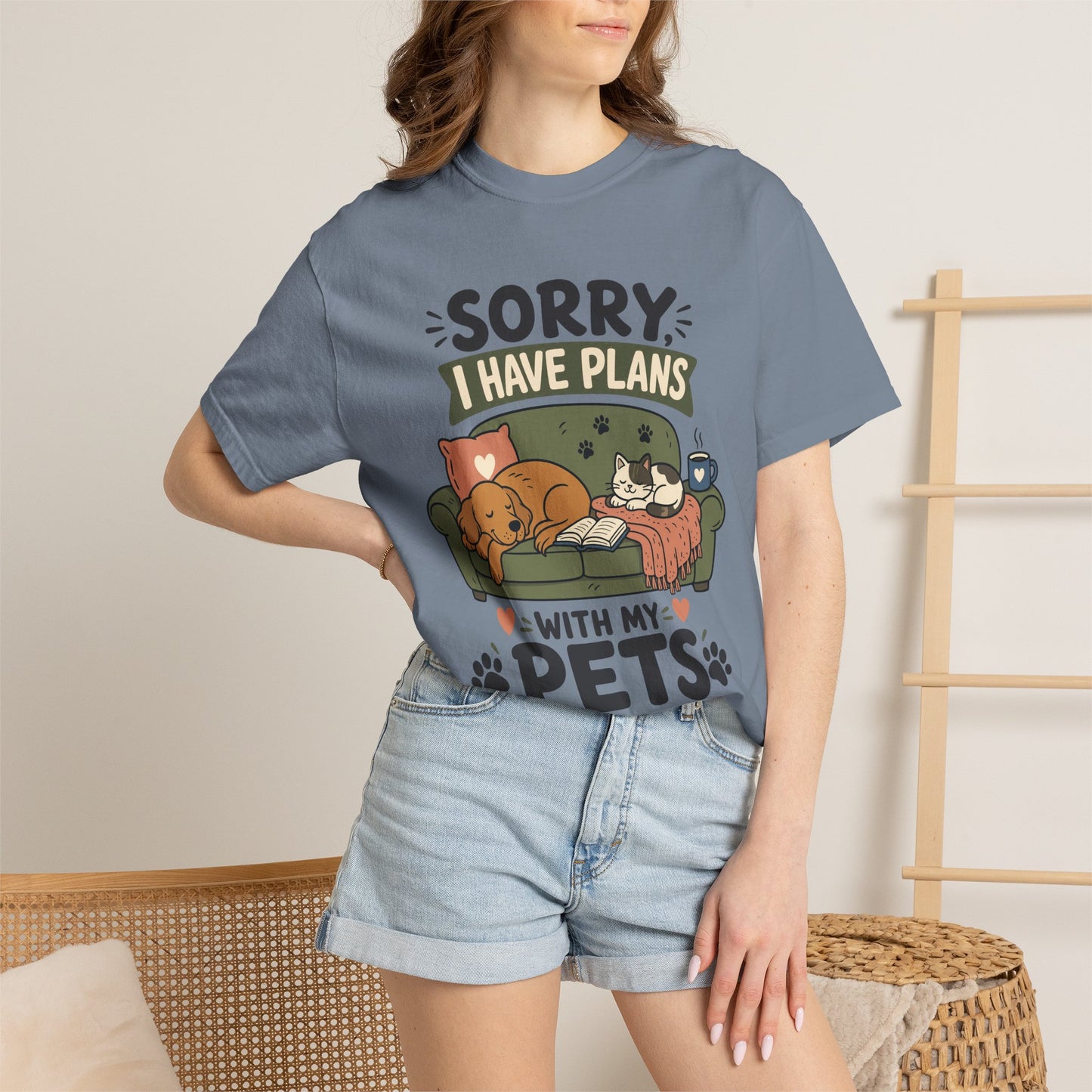 Sorry I Have Plans With My Pets — Cute Pet Lover T-Shirt