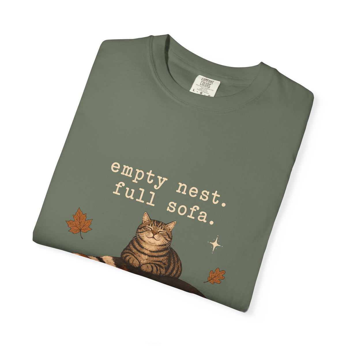Empty Nest Full Sofa T-Shirt – Funny Empty Nester Dog & Cat Parent T-Shirt