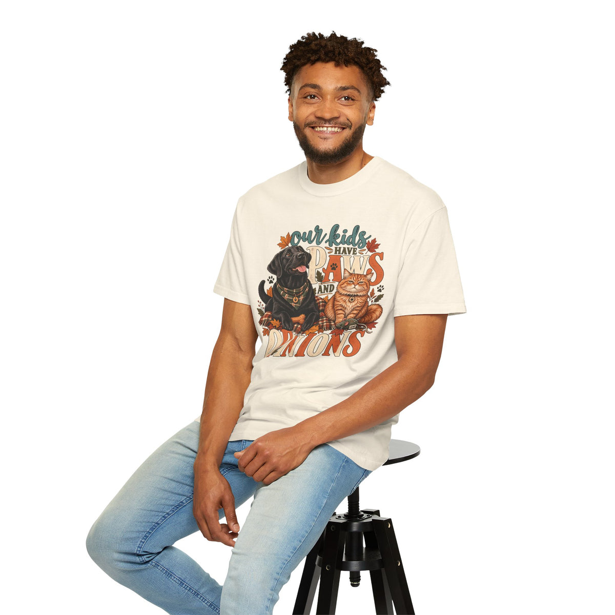 Our Kids Have Paws and Opinions T-Shirt – Funny Dog & Cat Lover Tee