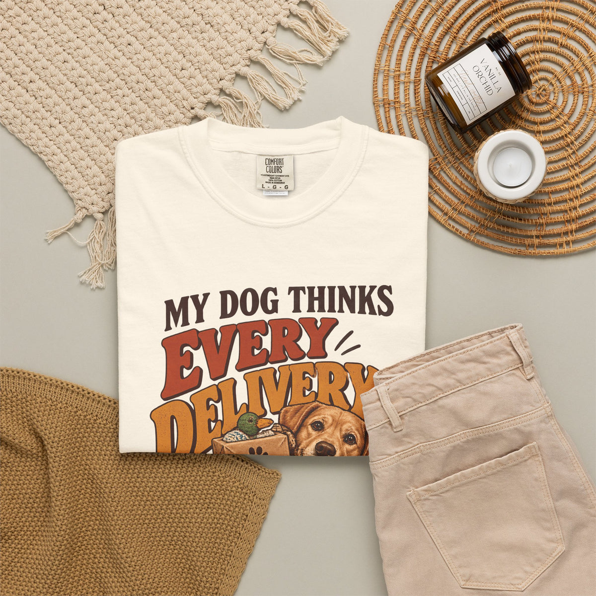 My Dog Thinks Every Delivery Is for Them T-Shirt – Funny Dog Lover Tee
