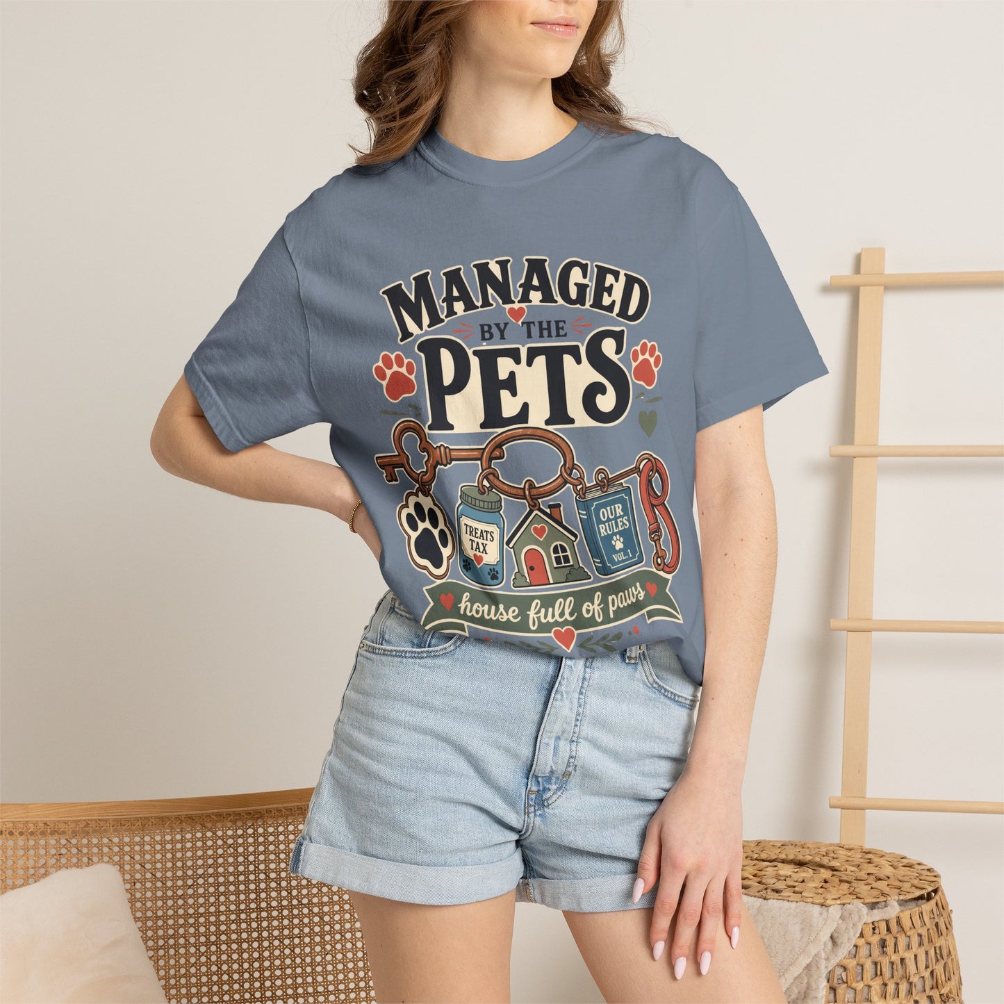 Managed by the Pets — Cute Pet Lover T-Shirt