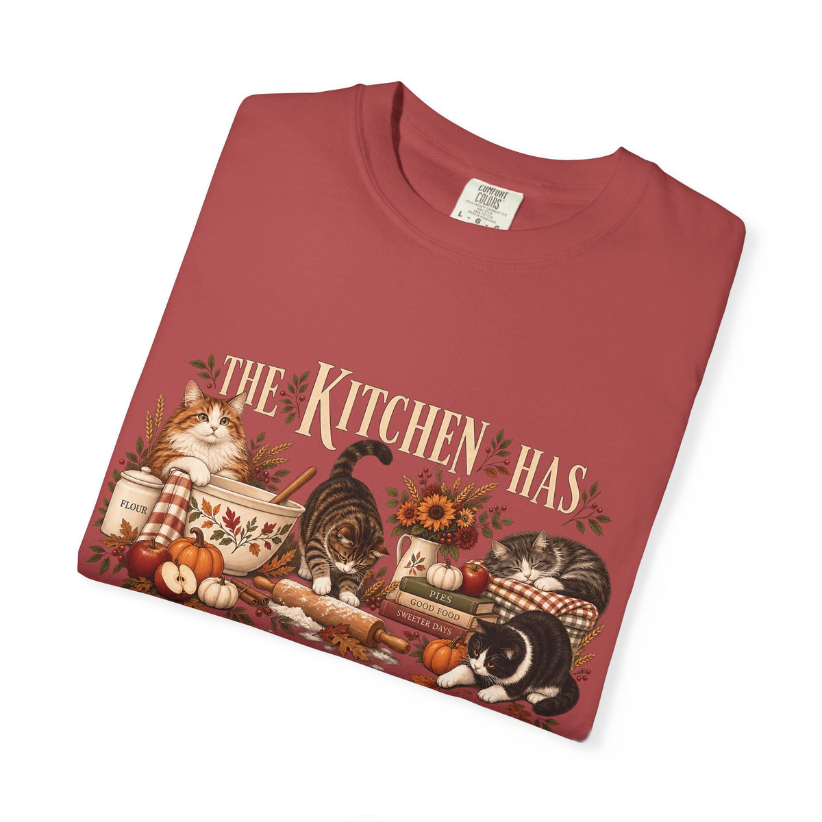 The Kitchen Has Cat Supervision T-Shirt – Funny Cat Lover Baking Tee