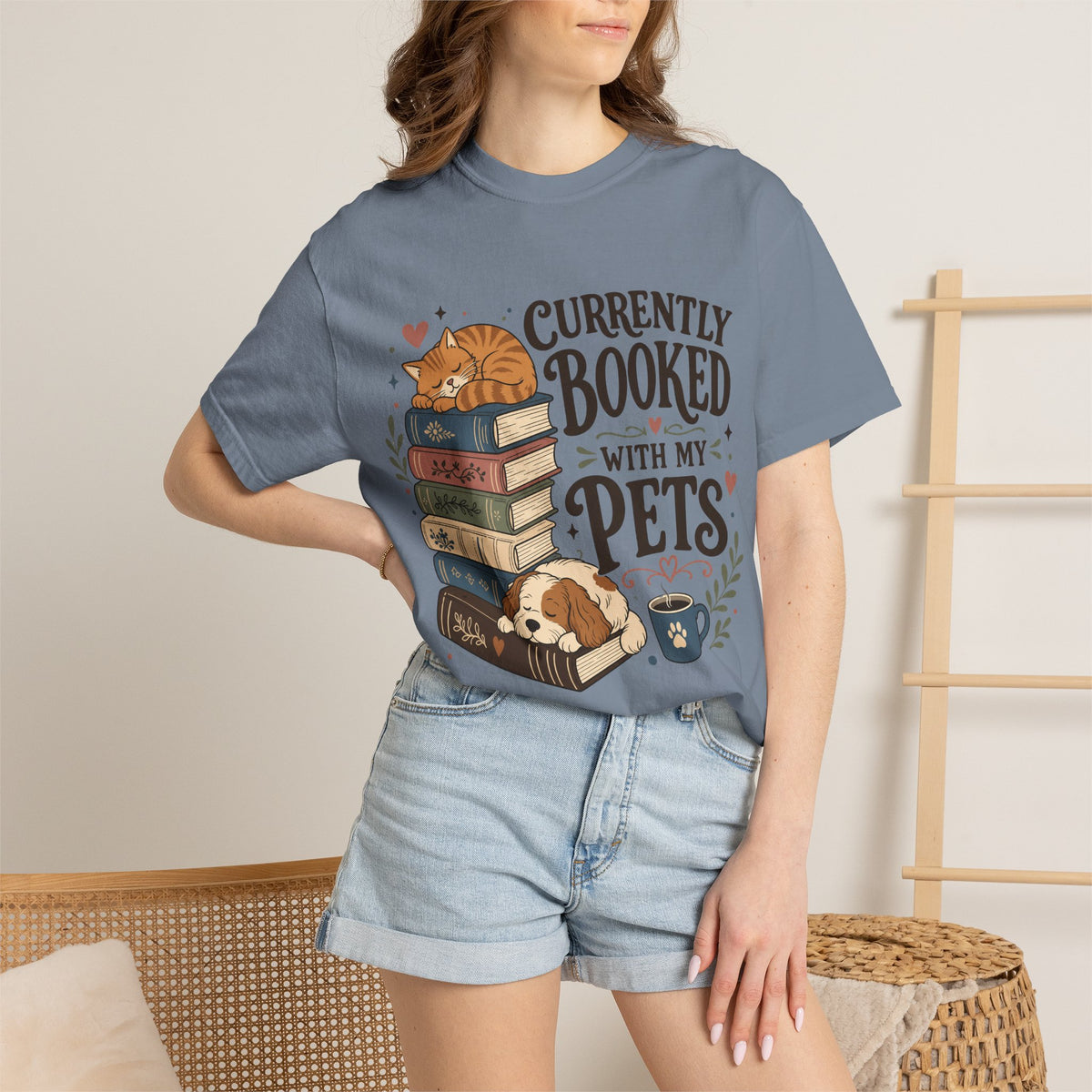 Currently Booked With My Pets Shirt— Cute Pet Lover T-Shirt