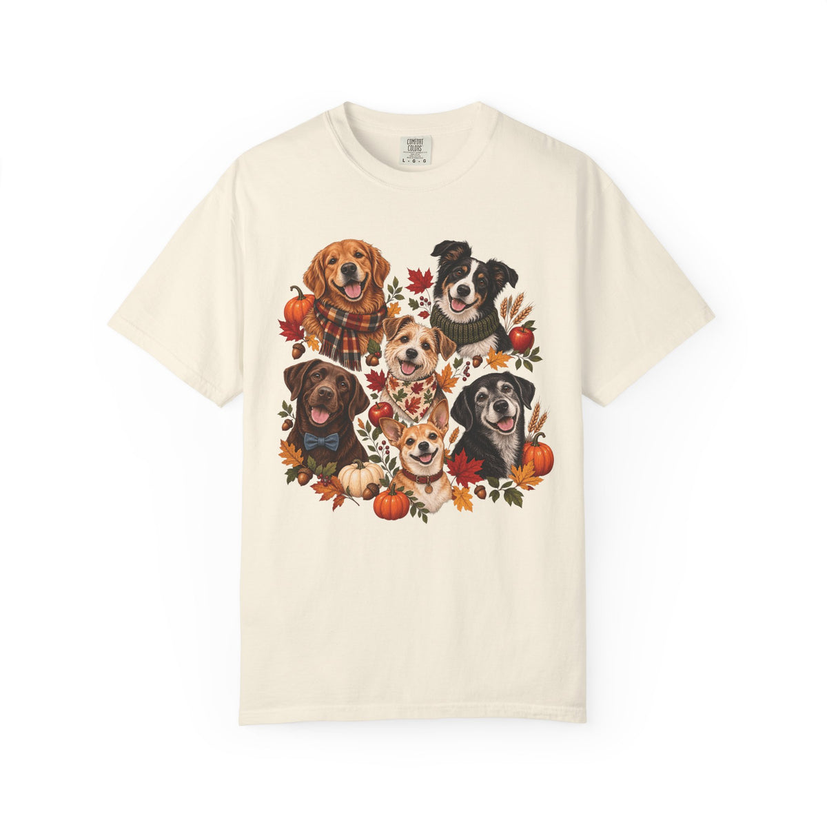 Autumn Dog Family T-Shirt – Multi-Dog Fall Pet Lover Tee