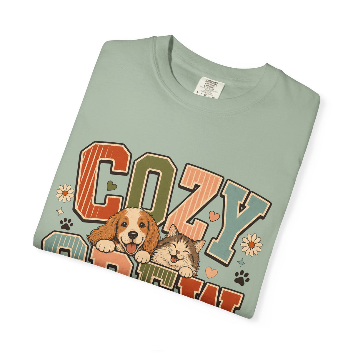 Cozy Crew Dog and Cat T-Shirt – Cute Pet Parent Graphic Tee Short Shopify description