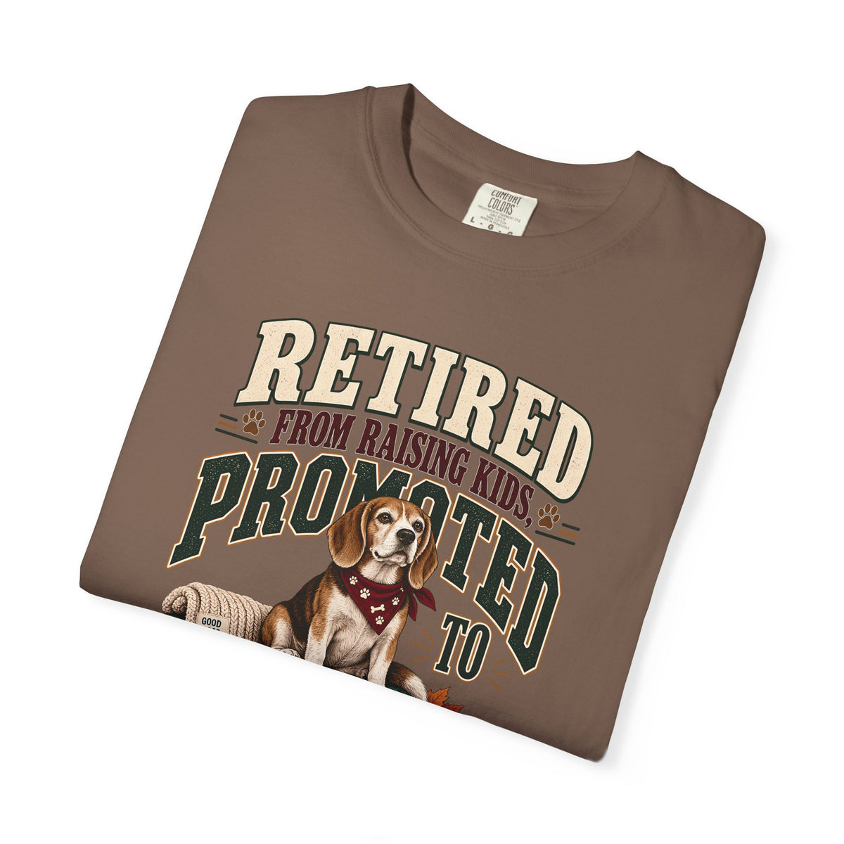 Retired From Raising Kids Promoted to Dog Butler T-Shirt – Funny Empty Nester Gift