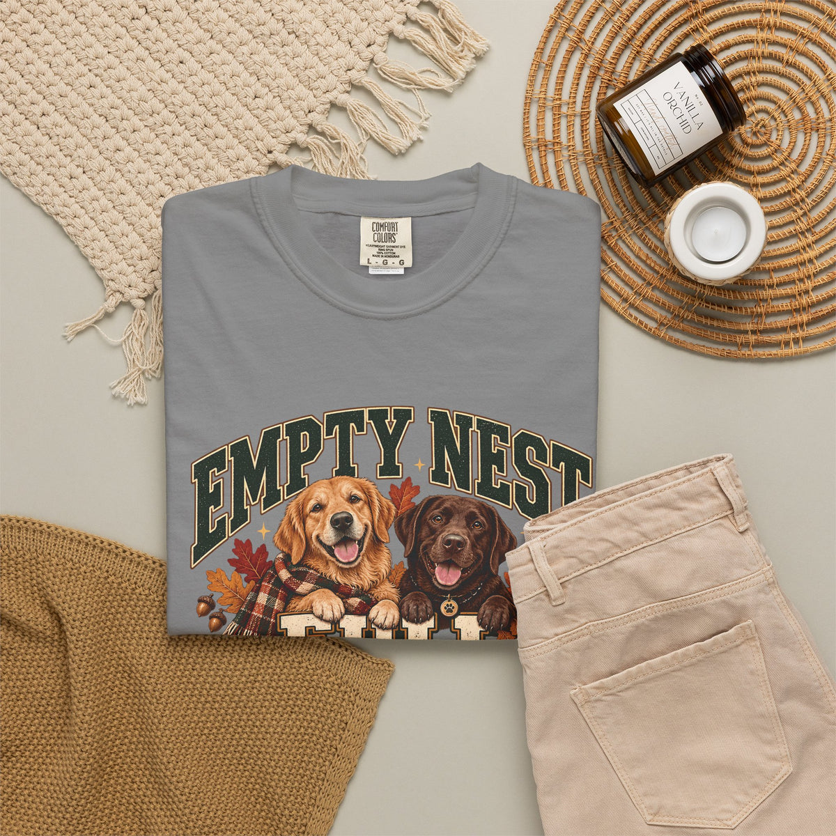 Empty Nest Full Leashes T-Shirt – Funny Empty Nester Dog Lover Tee