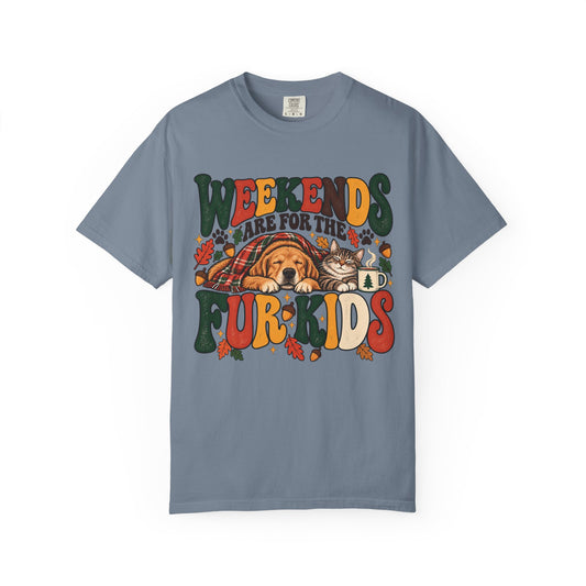 Weekends Are for the Fur Kids T-Shirt – Dog & Cat Parent Tee