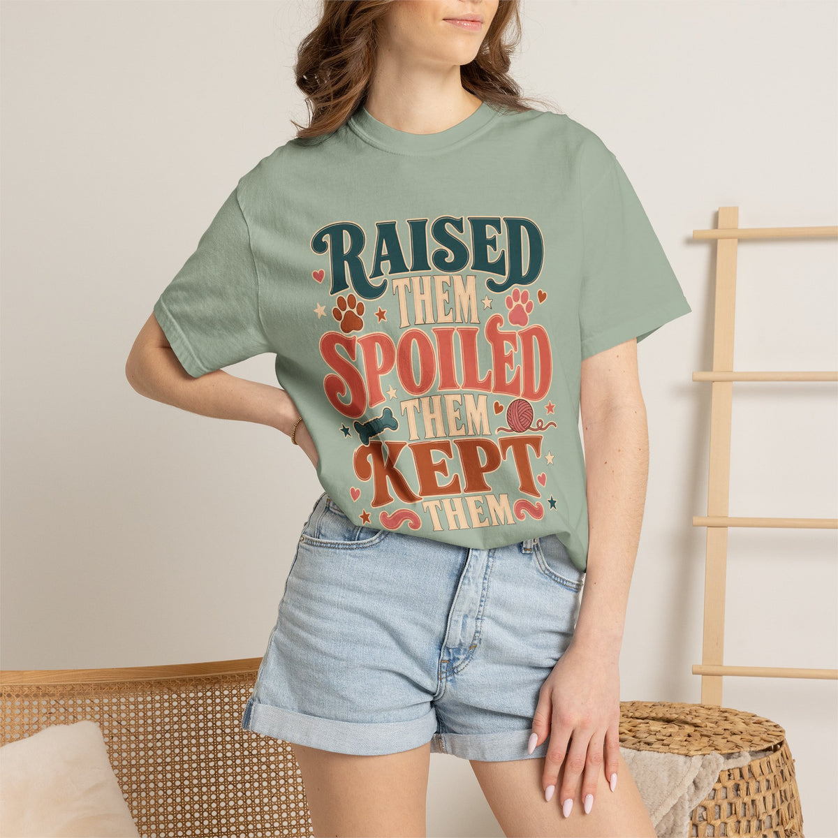 Raised Them Spoiled Them Kept Them Pet Parent T-Shirt