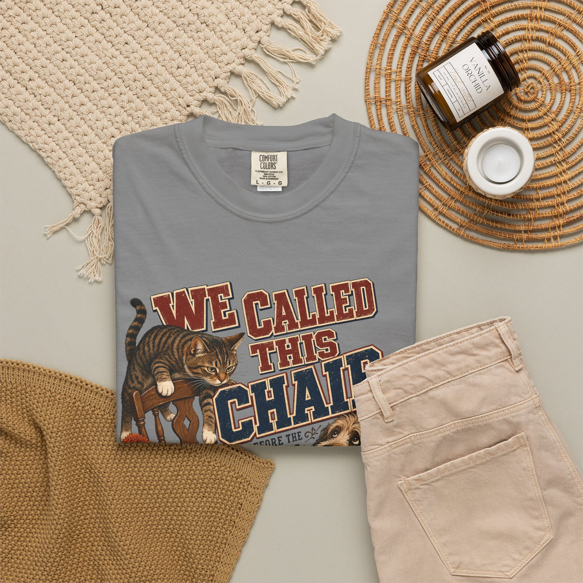 We Called This Chair – Funny Dog & Cat Pet Lover T-Shirt