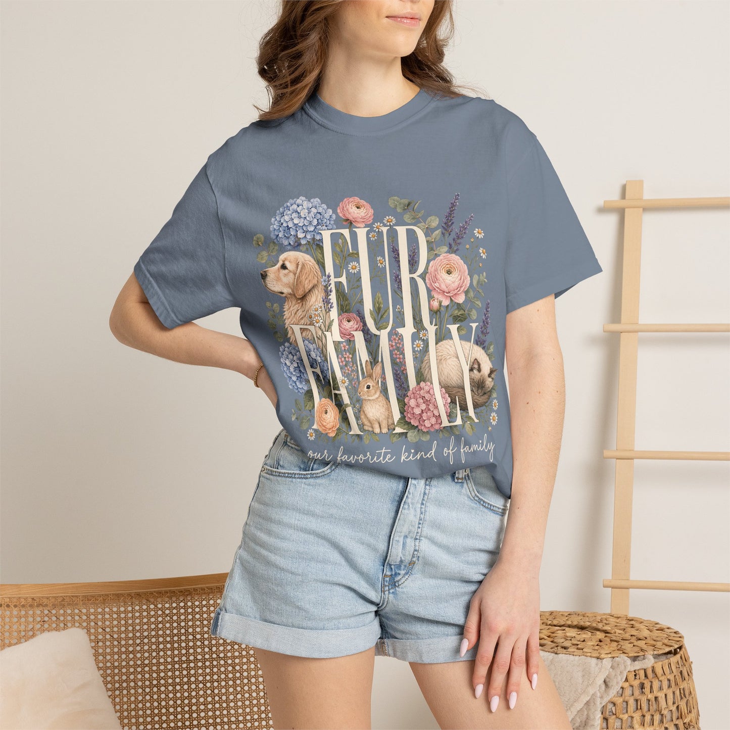 Fur Family Floral -Shirt