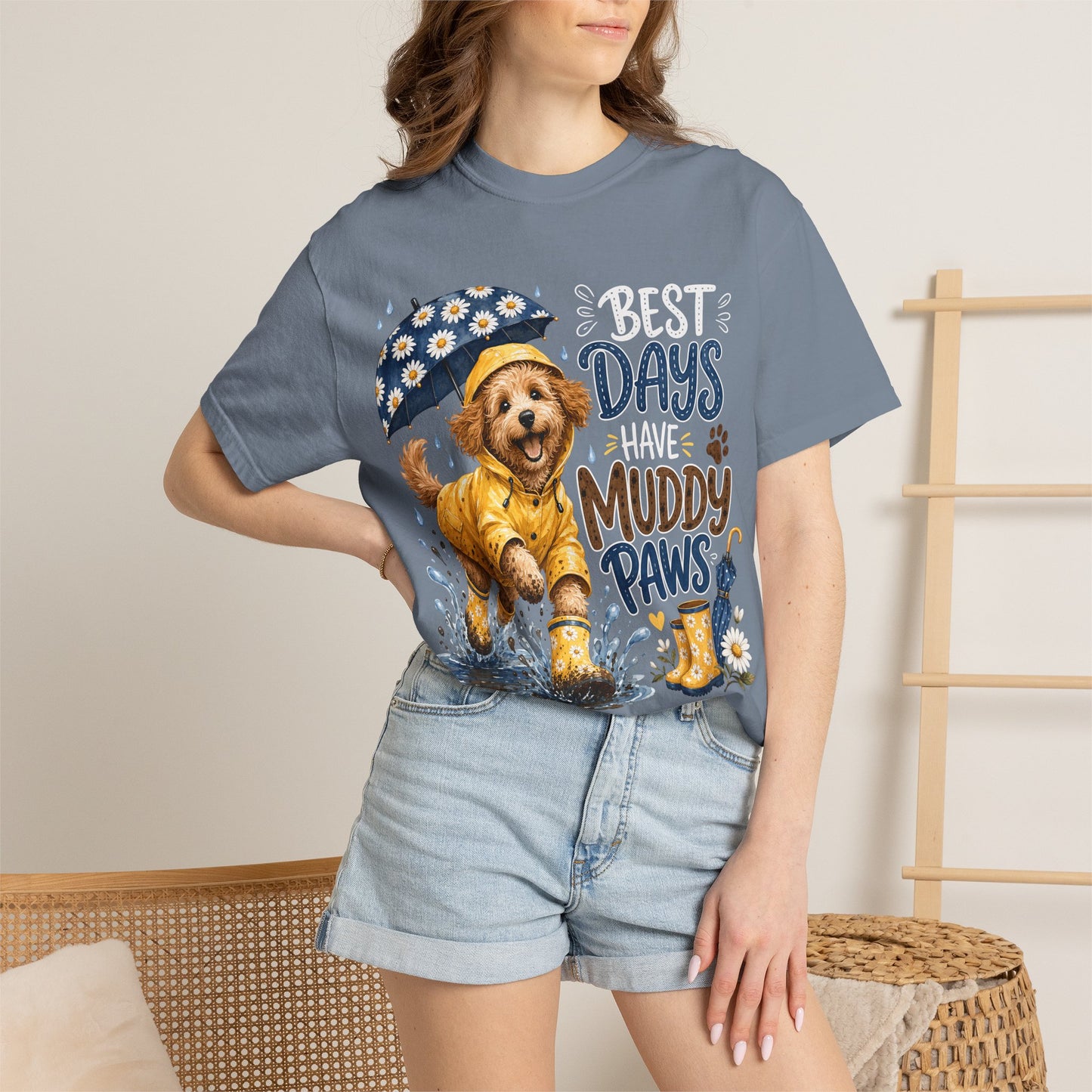 Best Days Have Muddy Paws — Cute Pet Lover T-Shirt
