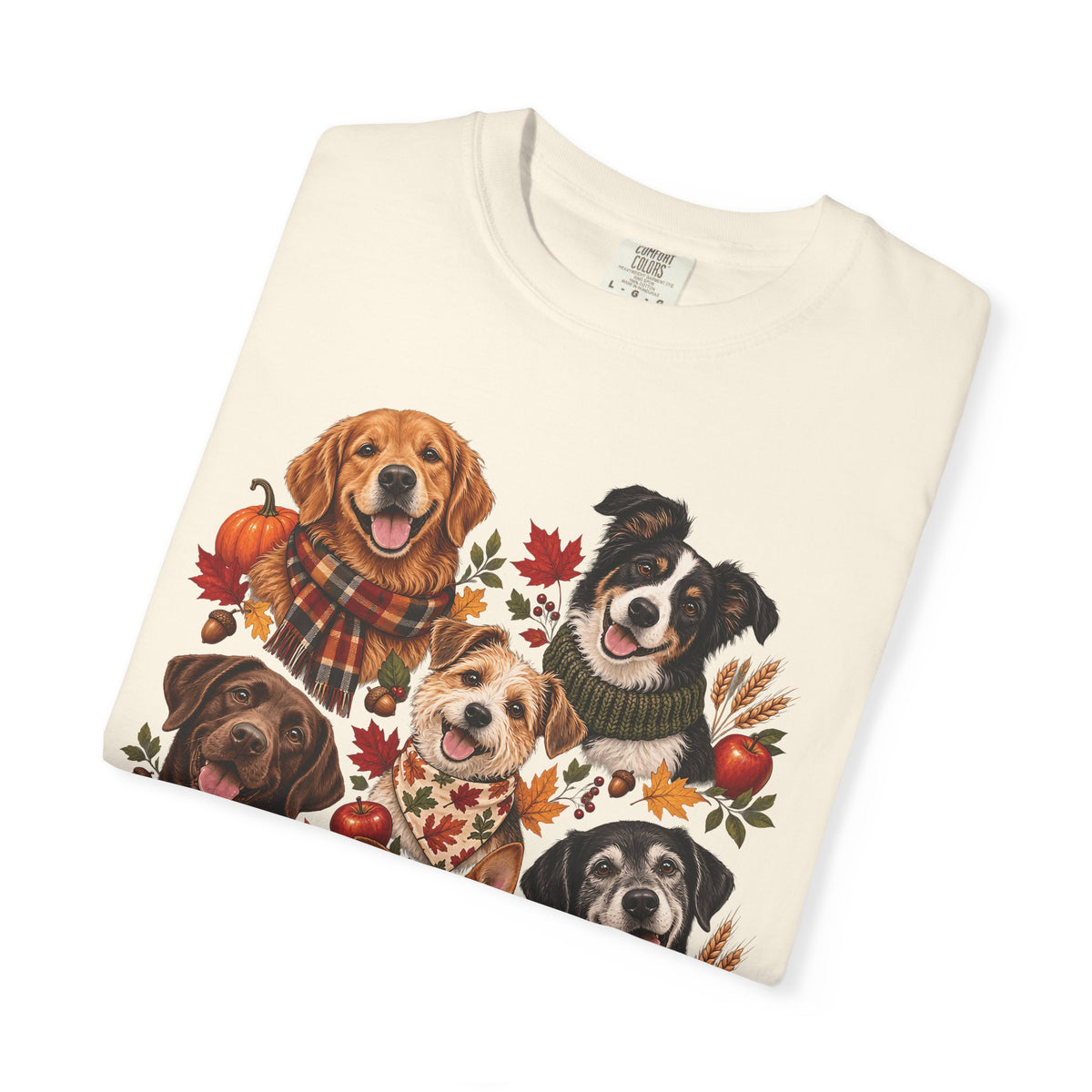 Autumn Dog Family T-Shirt – Multi-Dog Fall Pet Lover Tee