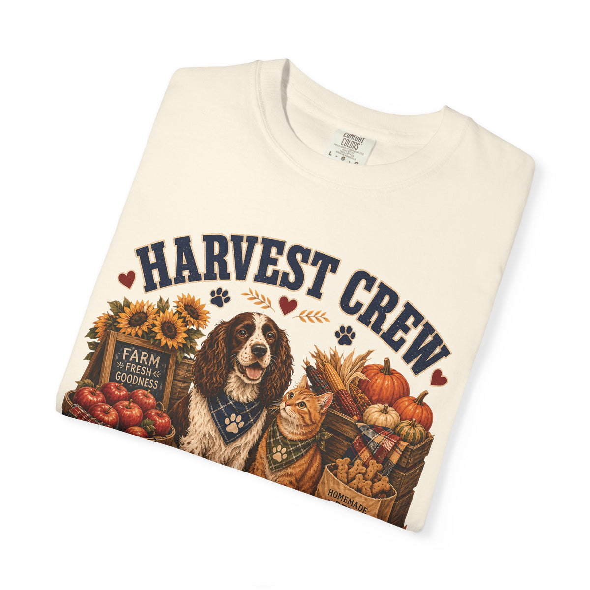 Harvest Crew – Paid in Snacks, Funny Fall Dog & Cat T-Shirt