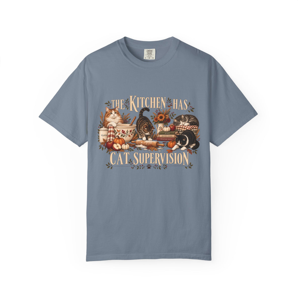 The Kitchen Has Cat Supervision T-Shirt – Funny Cat Lover Baking Tee