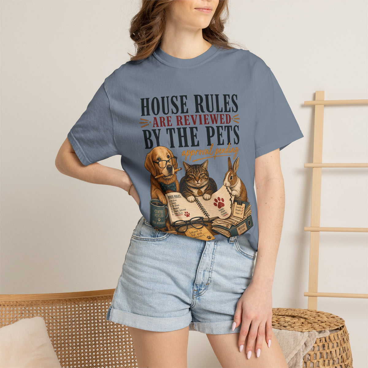 House Rules Reviewed by the Pets T-Shirt