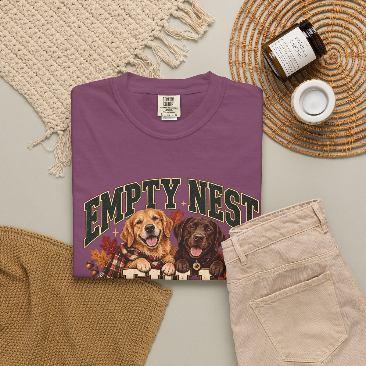 Empty Nest Full Leashes T-Shirt – Funny Empty Nester Dog Lover Tee