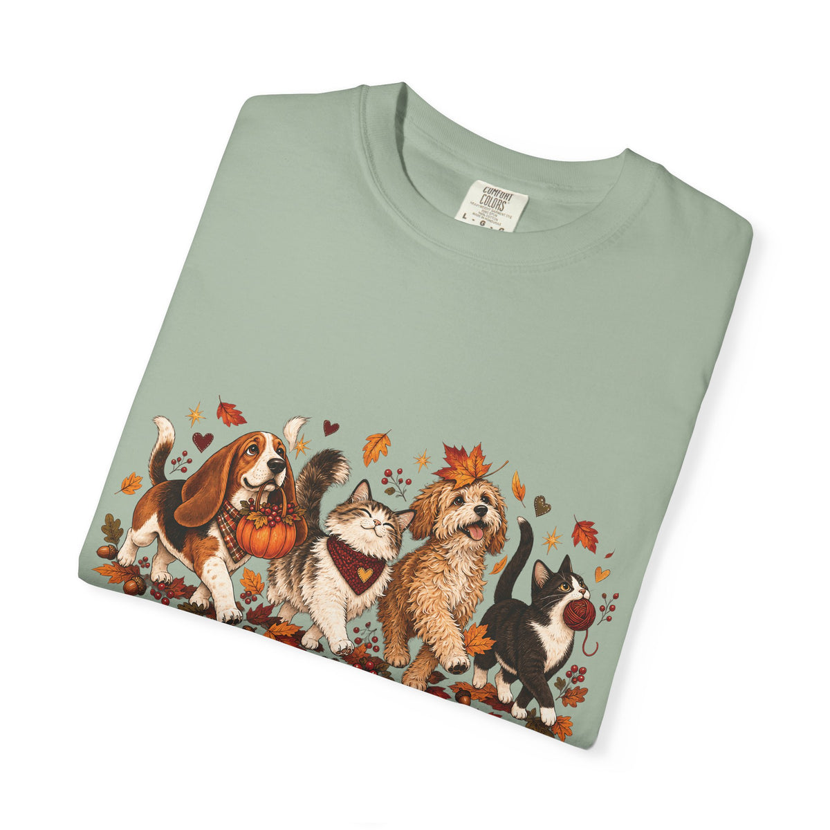 Home Is Where They Wait T-Shirt – Dog & Cat Pet Lover Floral Tee