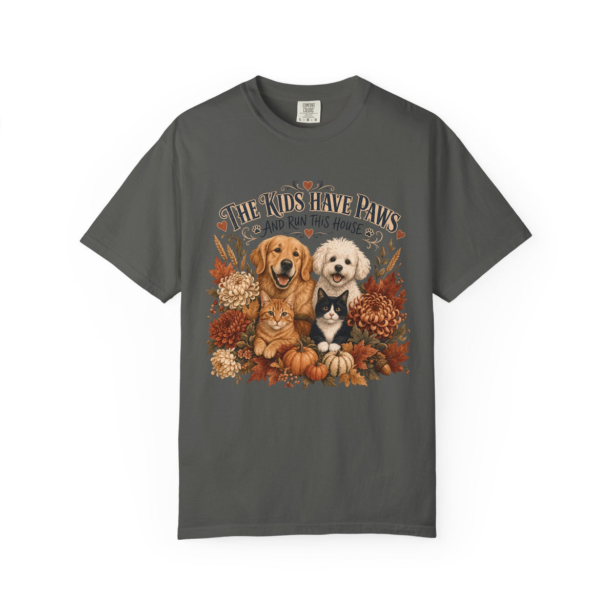 The Kids Have Paws & Run This House – Funny Pet Parent T-Shirt