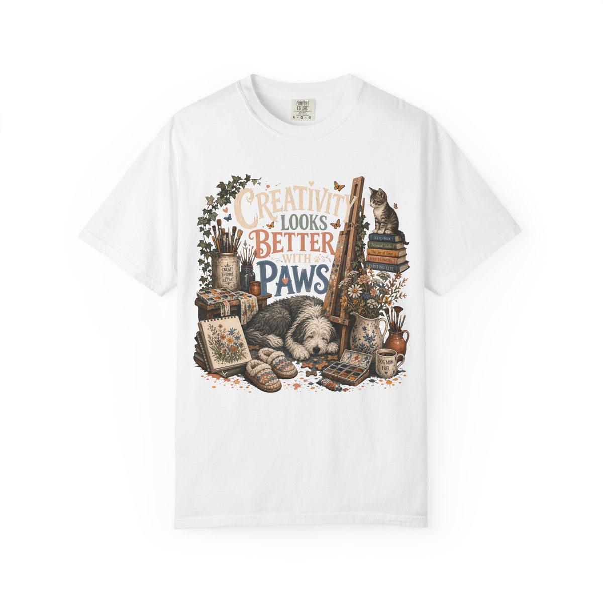 Creativity Looks Better With Paws T-Shirt