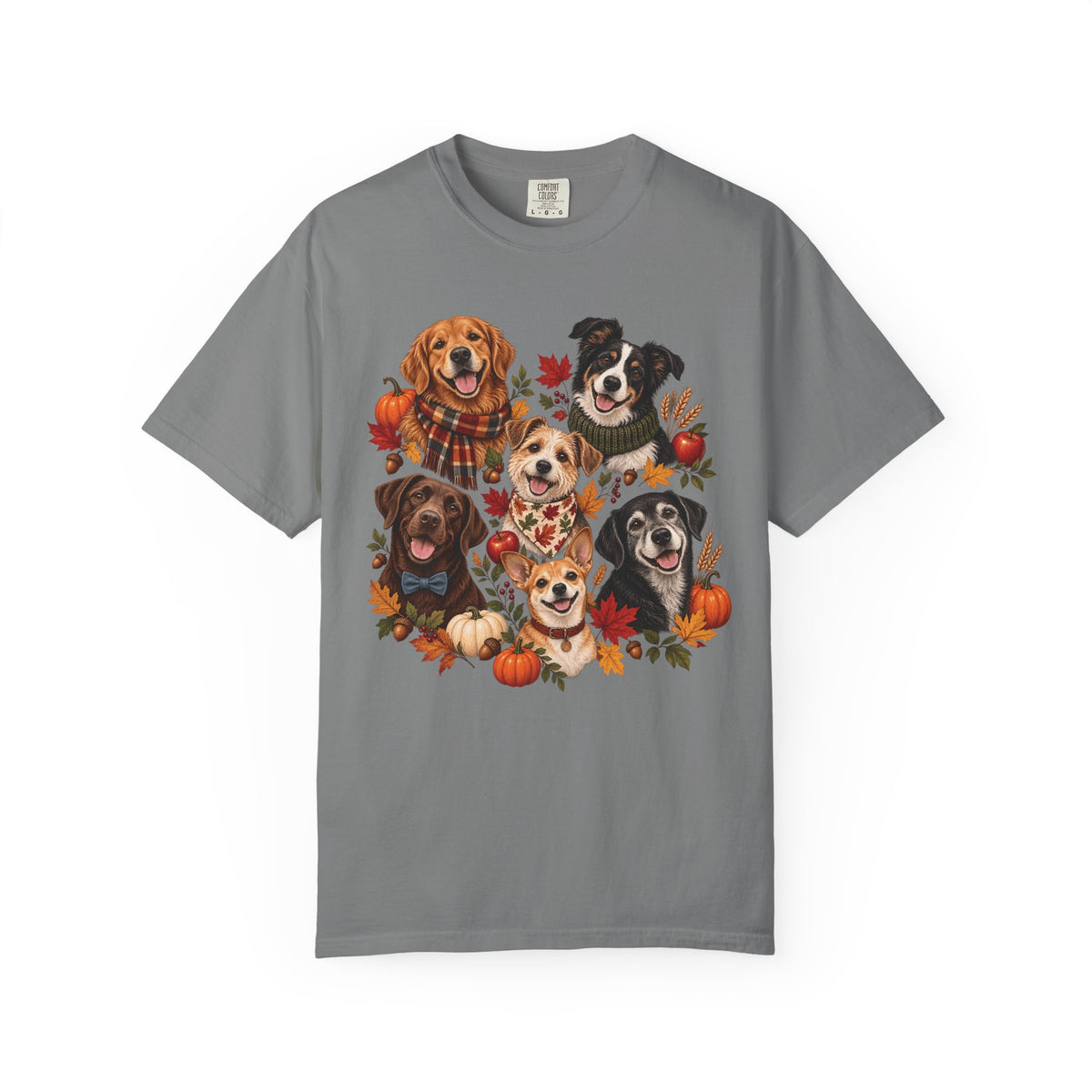 Autumn Dog Family T-Shirt – Multi-Dog Fall Pet Lover Tee
