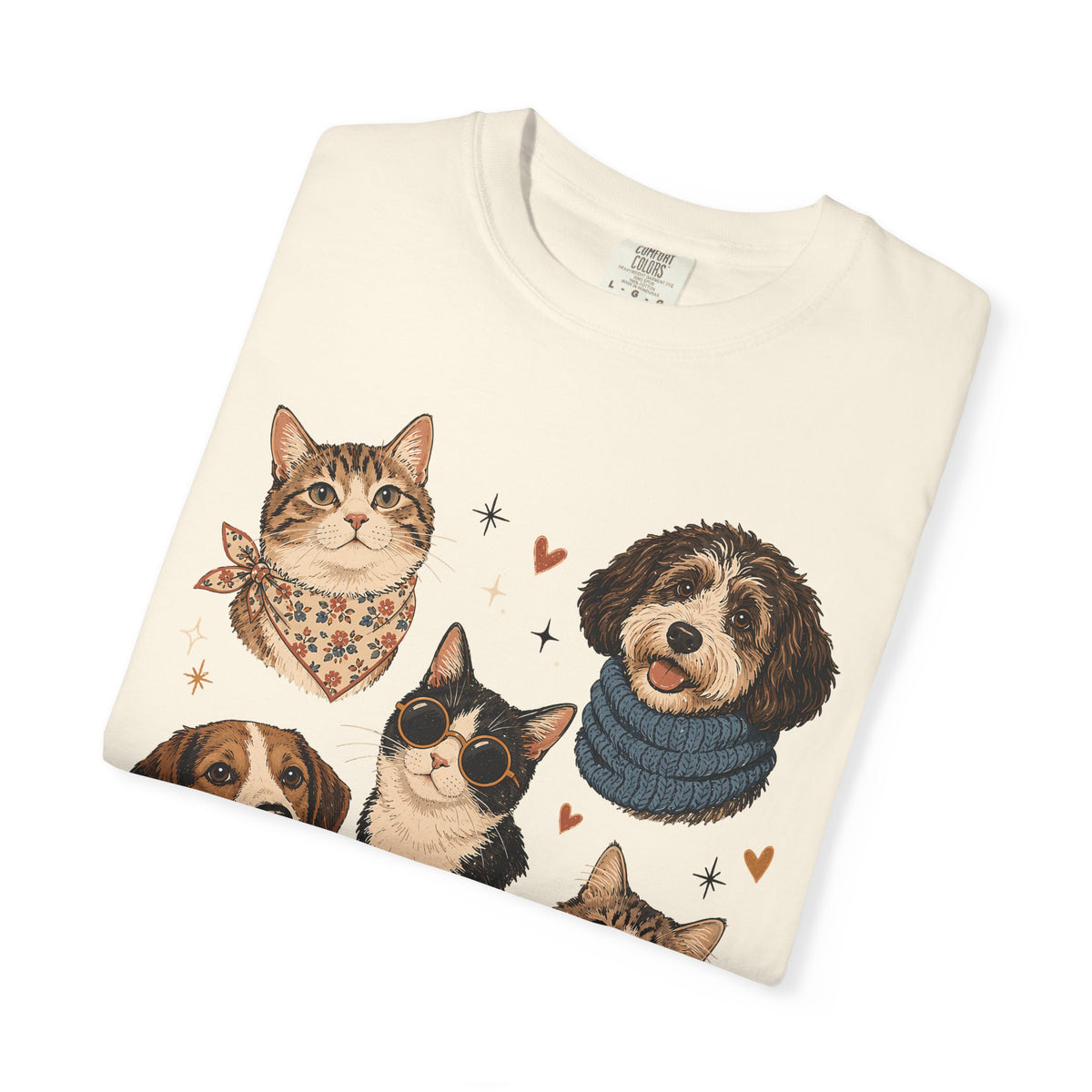 Pets in Style Dog and Cat Graphic T-Shirt