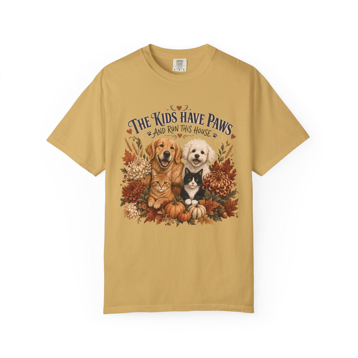 The Kids Have Paws & Run This House – Funny Pet Parent T-Shirt