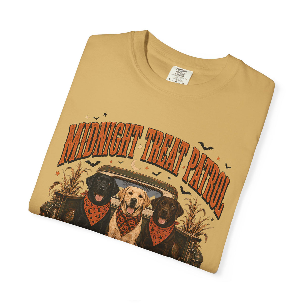Midnight Treat Patrol Labrador T-Shirt – Funny Halloween Dog Lover Tee