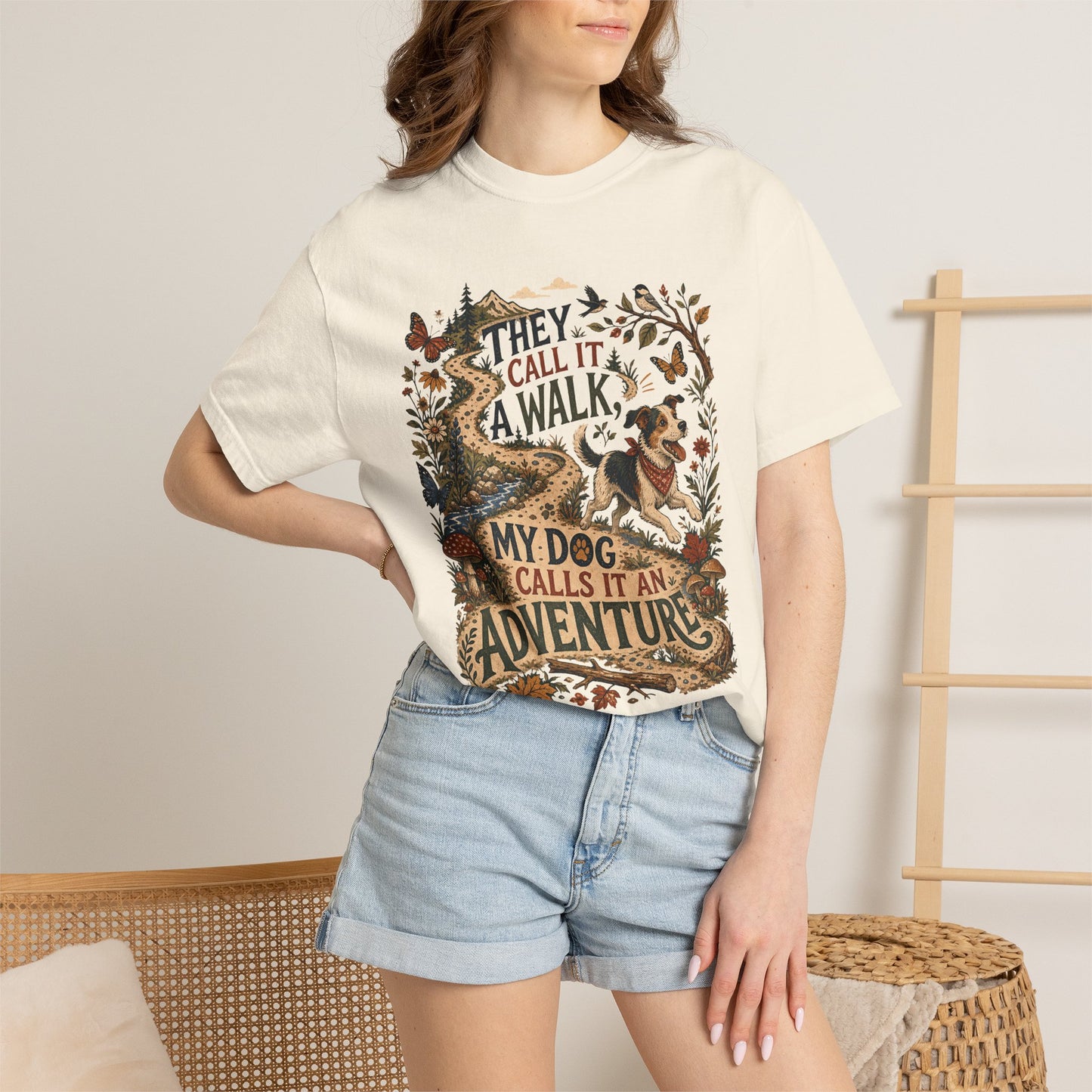They Call It a Walk My Dog Calls It an Adventure T-Shirt Dog Mom