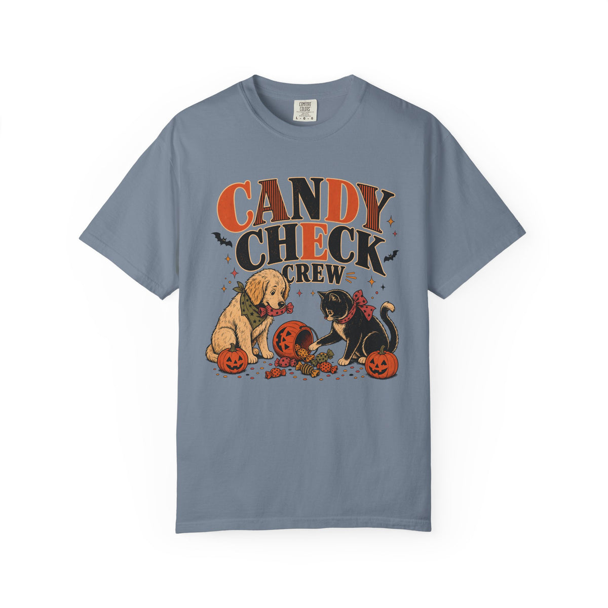 Candy Check Crew Halloween T-Shirt – Funny Dog & Cat Pet Lover Tee