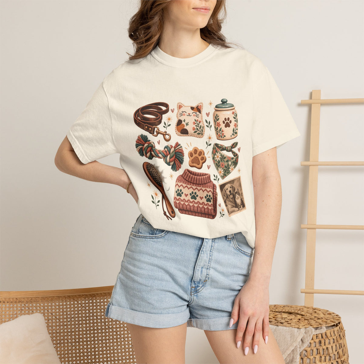 Cozy Pet Parent Essentials T-Shirt – Vintage Dog & Cat Lover Tee