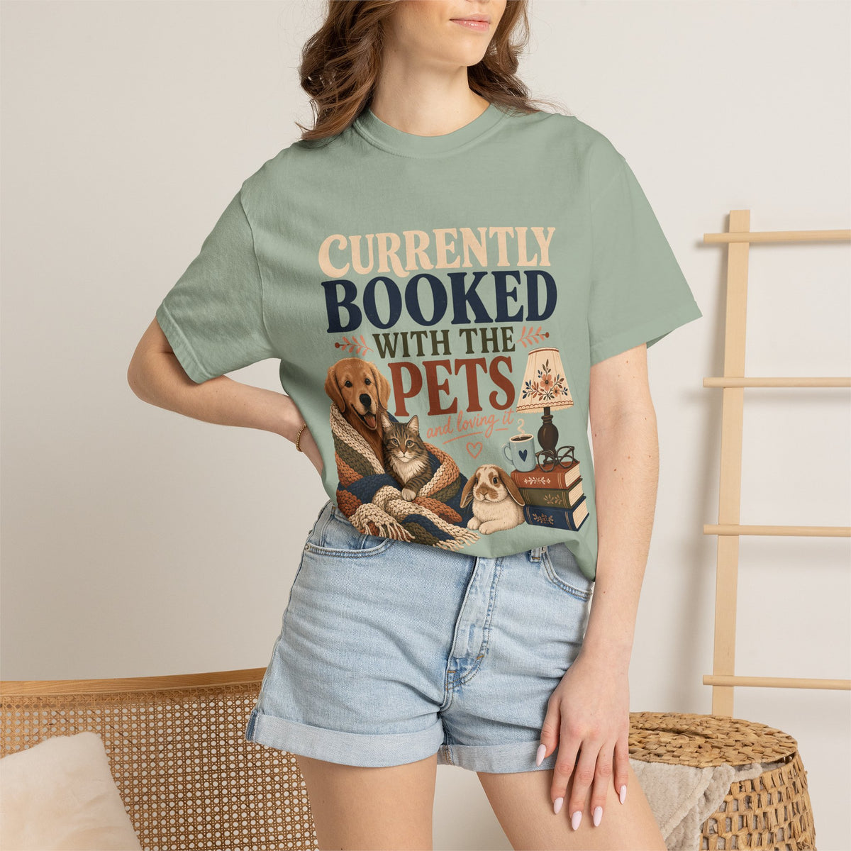 Currently Booked With the Pets T-Shirt