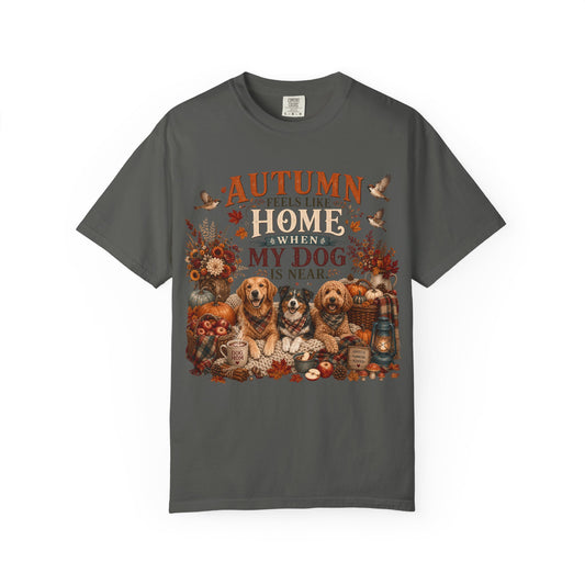 Autumn Feels Like Home Dog T-Shirt