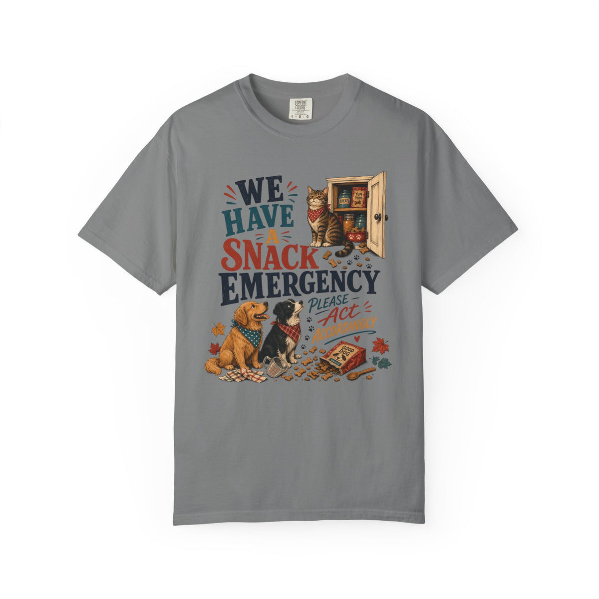 We Have a Snack Emergency – Funny Dog & Cat T-Shirt