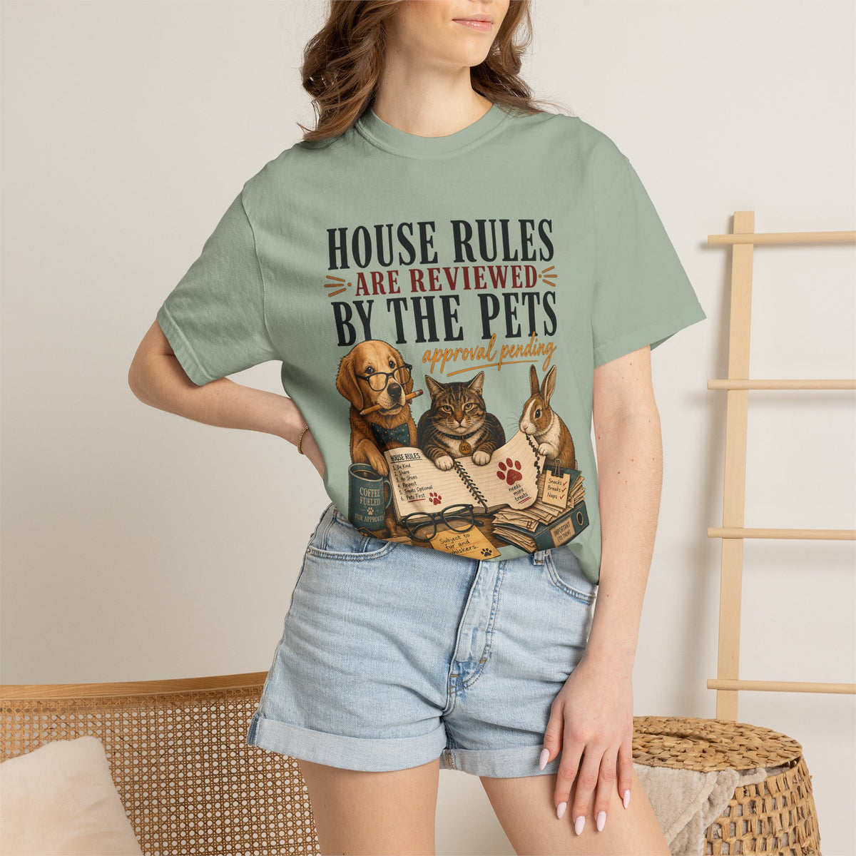 House Rules Reviewed by the Pets T-Shirt