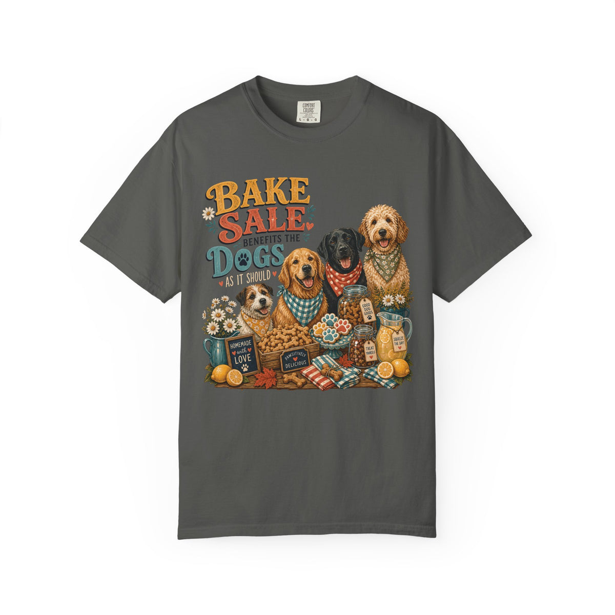 Bake Sale Benefits the Dogs – Funny Dog Lover & Baker T-Shirt