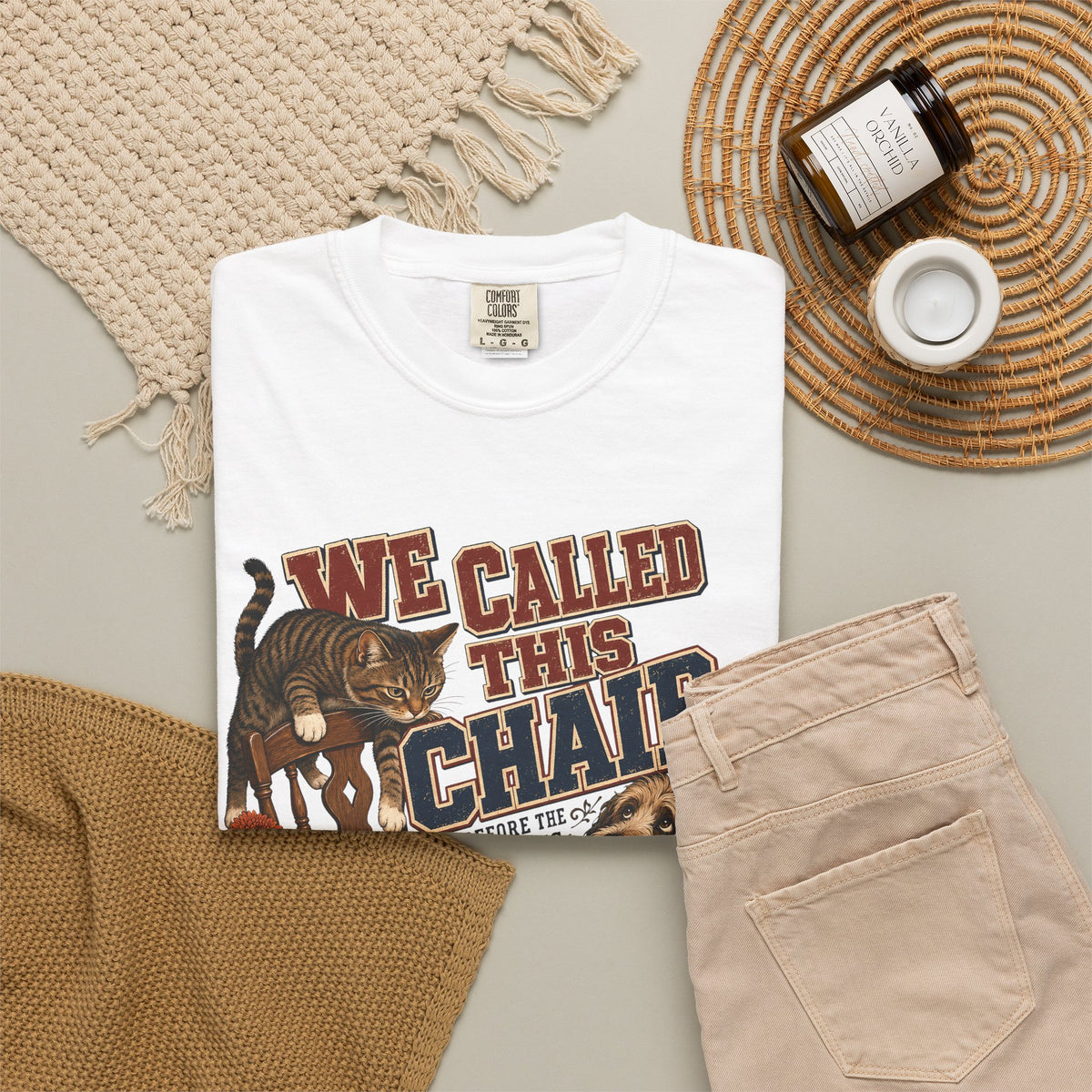 We Called This Chair – Funny Dog & Cat Pet Lover T-Shirt