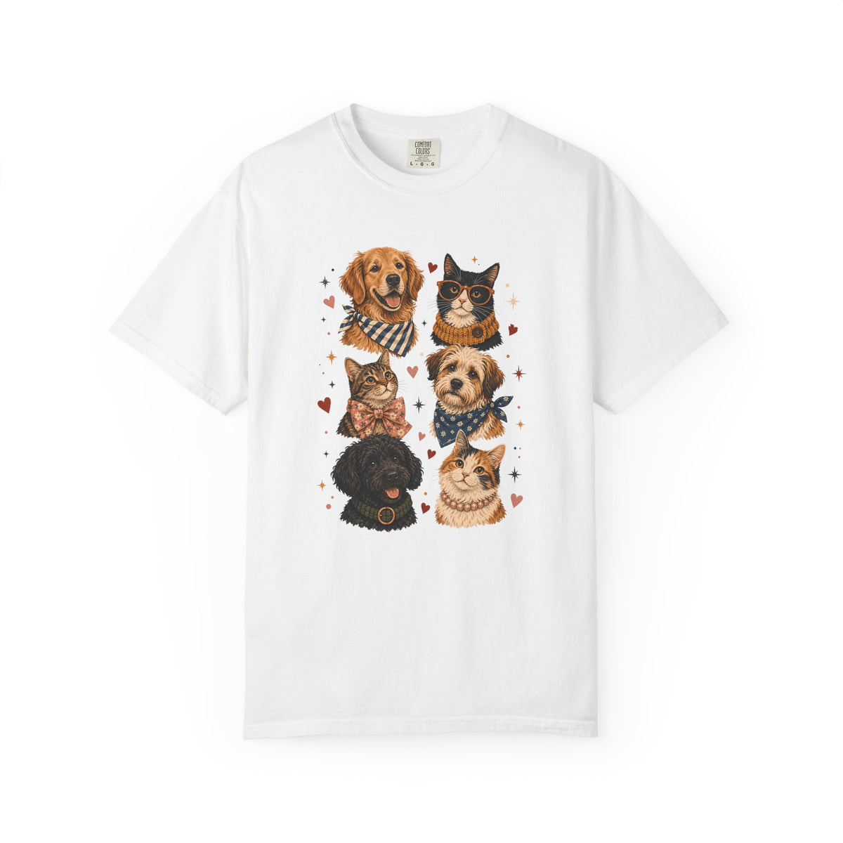 House Full of Paws Dog and Cat T-Shirt – Multi-Pet Parent Graphic Tee