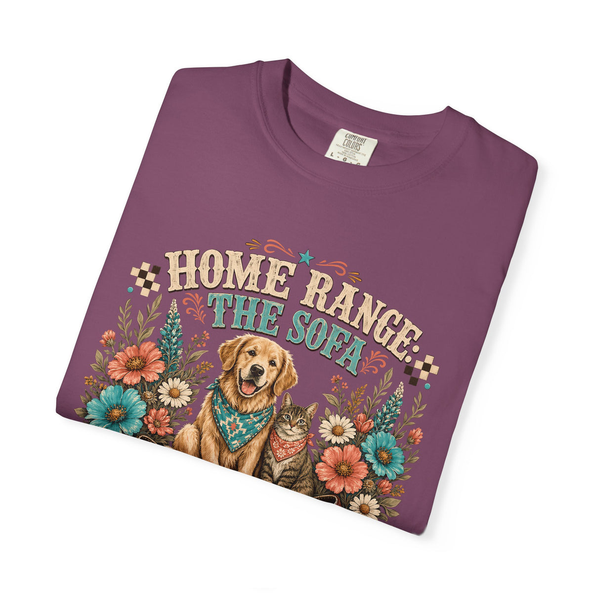 Home Range The Sofa Dog and Cat T-Shirt – Western Pet Parent Tee