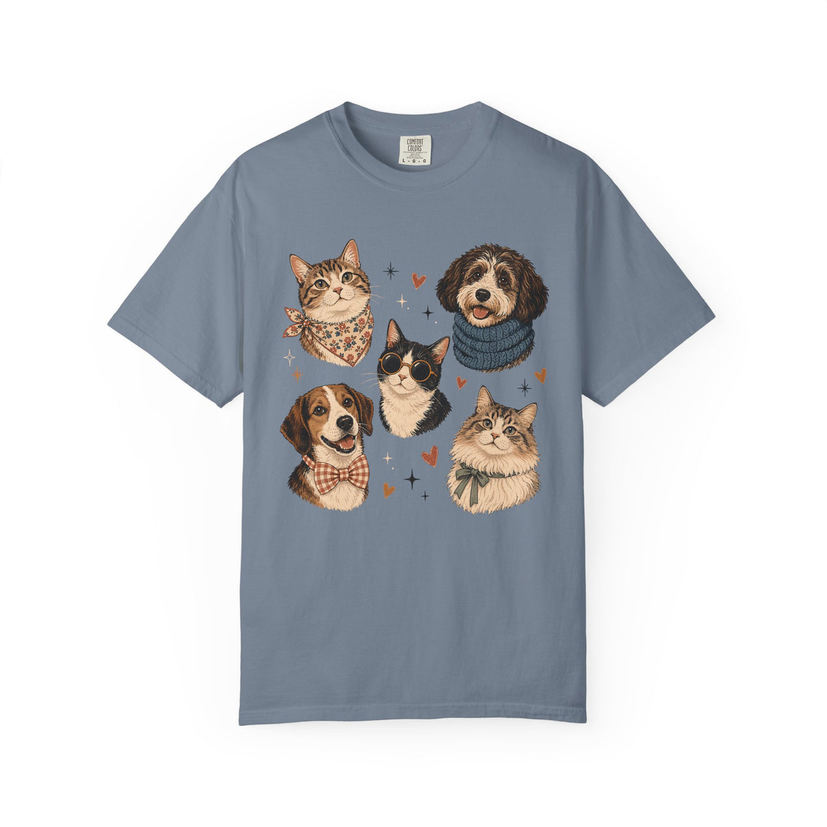 Pets in Style Dog and Cat Graphic T-Shirt