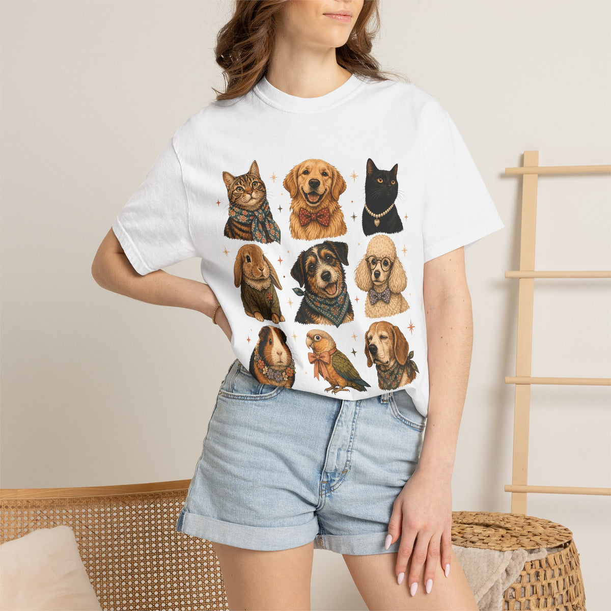 Chic Pet Portrait Gallery T-Shirt