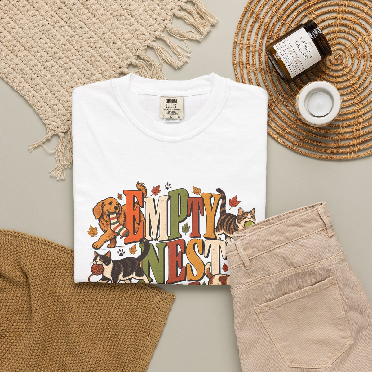 Empty Nest Full House T-Shirt – Funny Dog & Cat Parent Tee