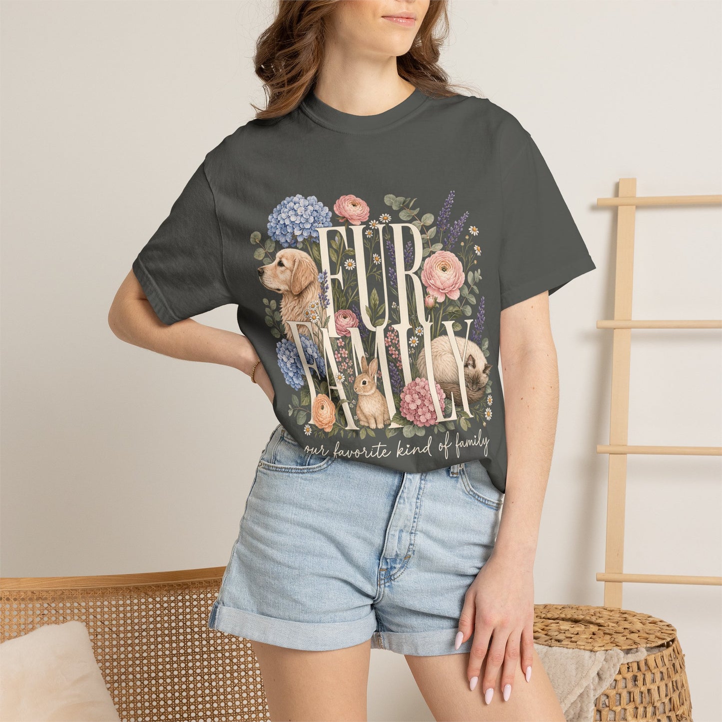Fur Family Floral -Shirt