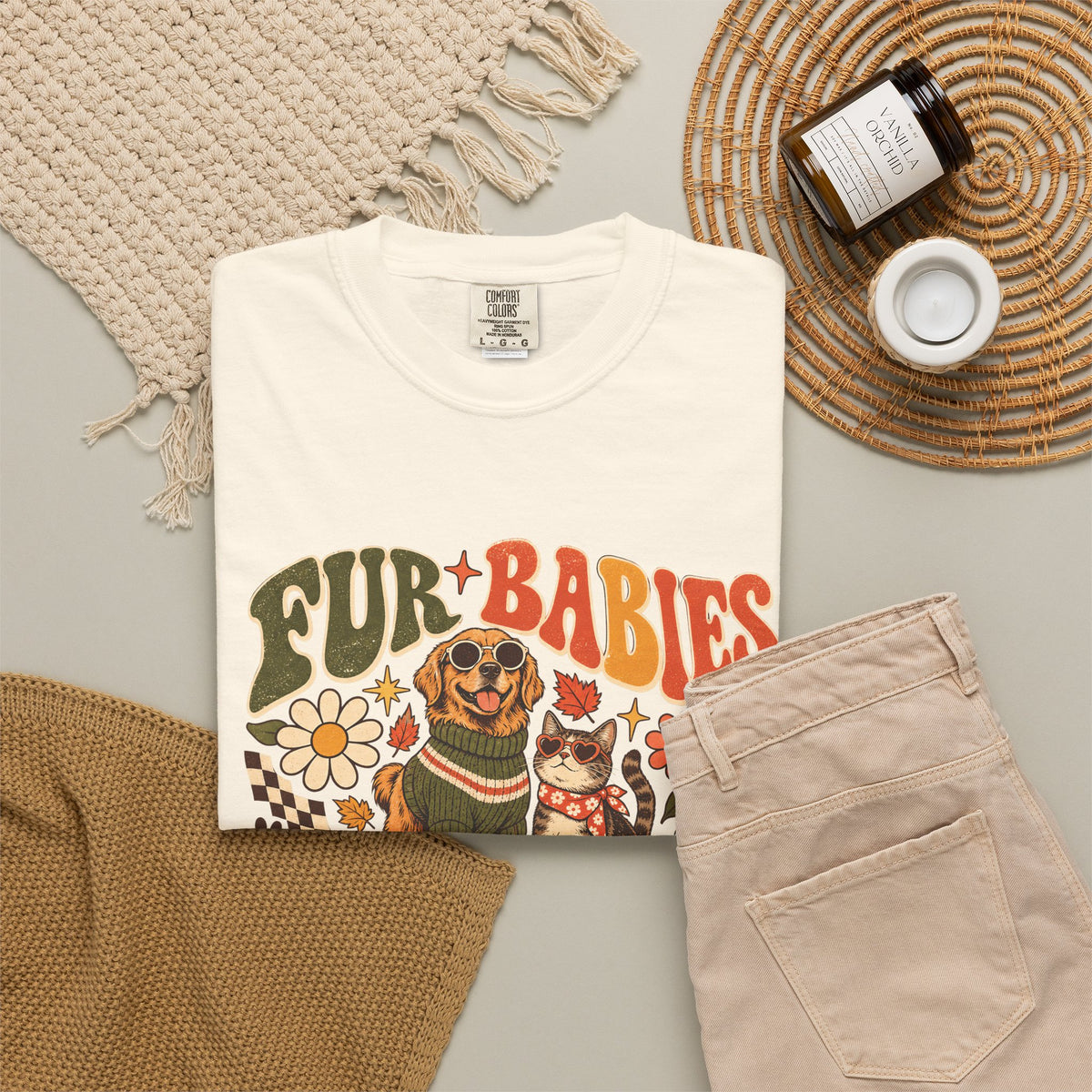 Fur Babies Before Errands T-Shirt – Funny Dog & Cat Pet Lover Tee