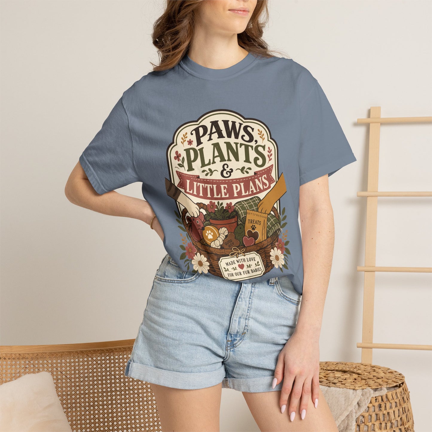 Paws Plants and Little Plans — Cute Pet Lover T-Shirt