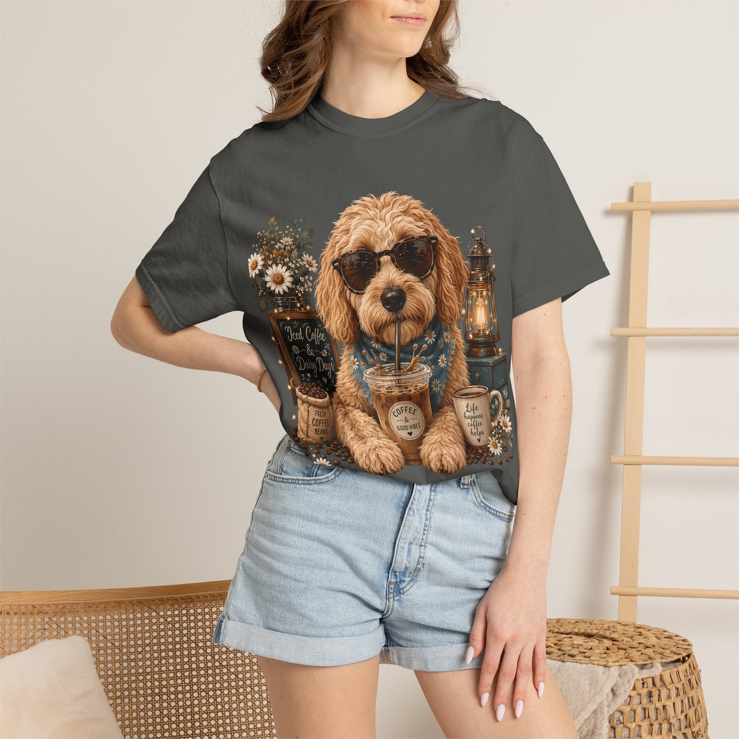 Cute Doodle Iced Coffee - Cute Pet Lover T-Shirt