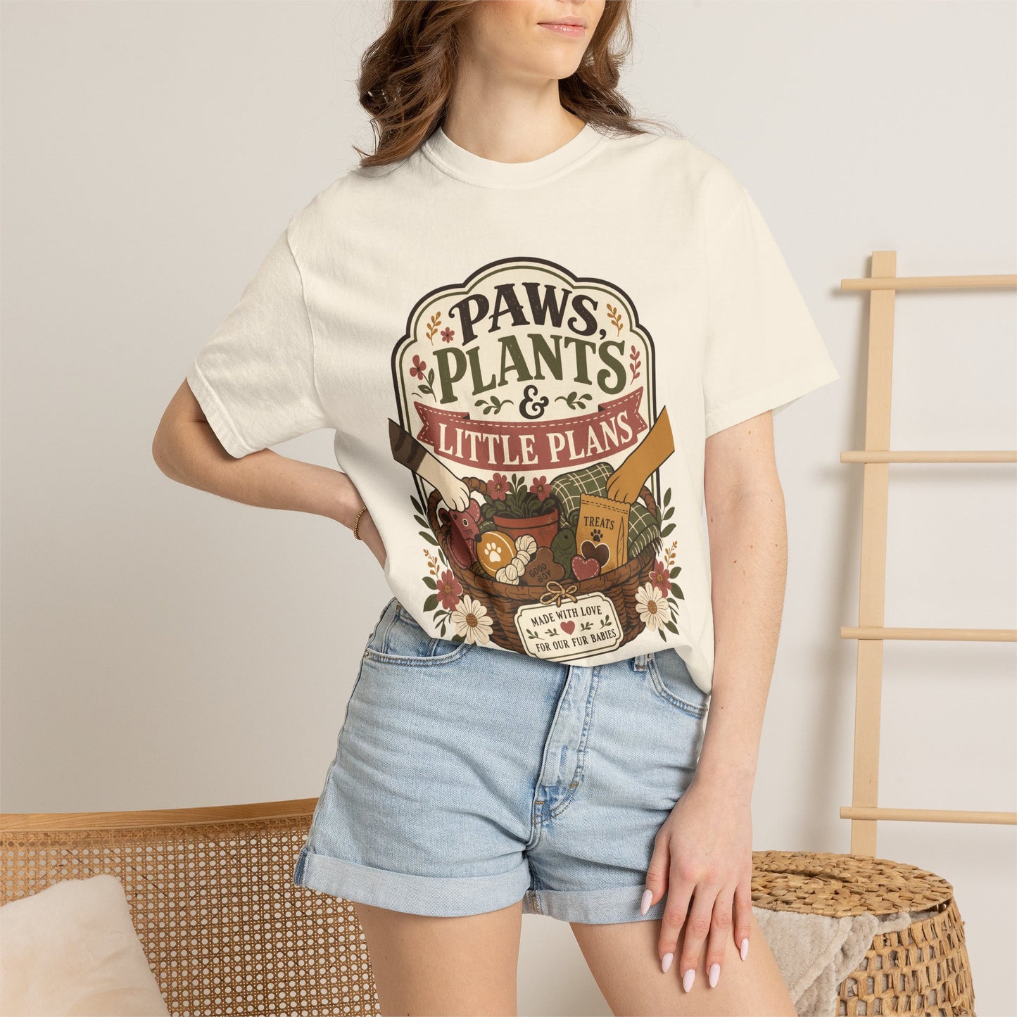Paws Plants and Little Plans — Cute Pet Lover T-Shirt