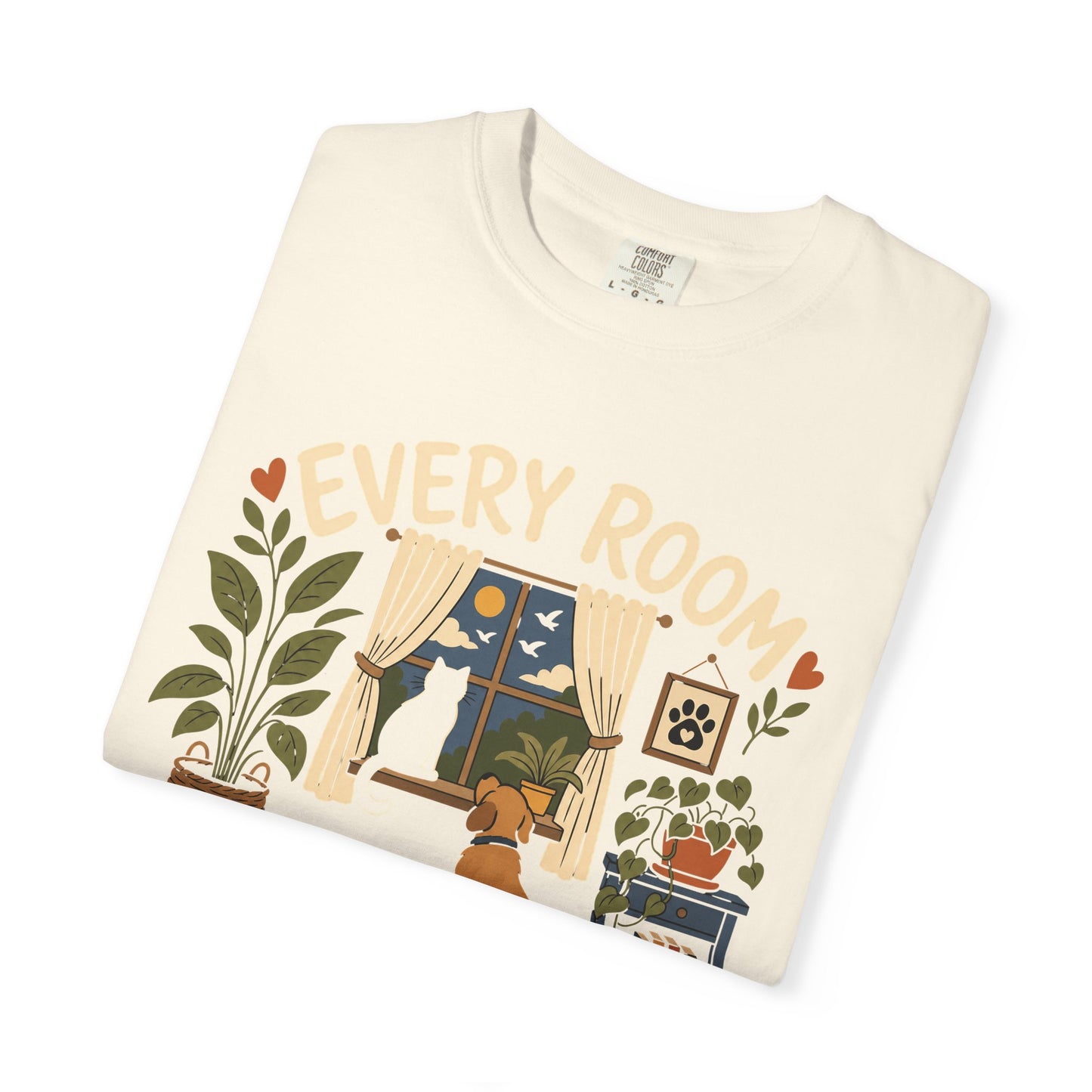 Every Room Has a Pawprint — Cute Pet Lover T-Shirt