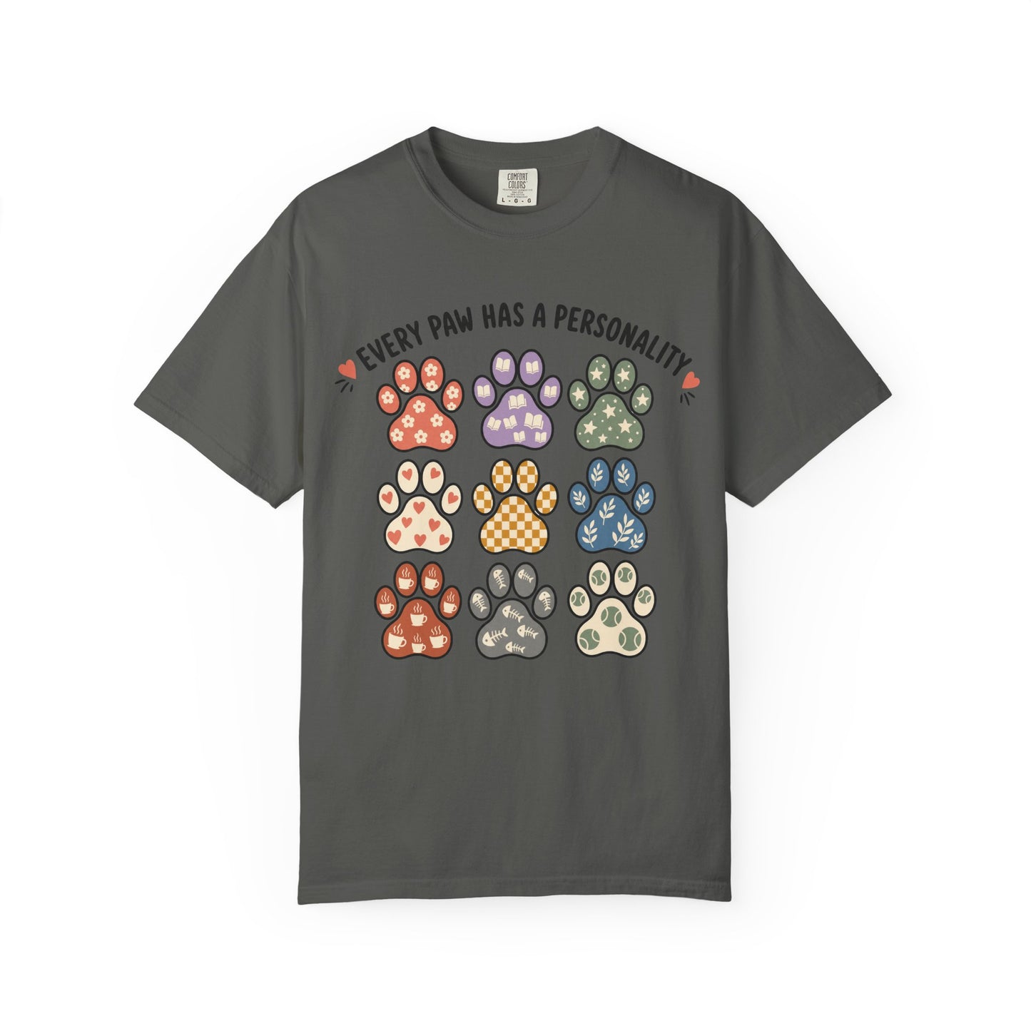 Every Paw Has a Personality  — Cute Pet Lover T-Shirt