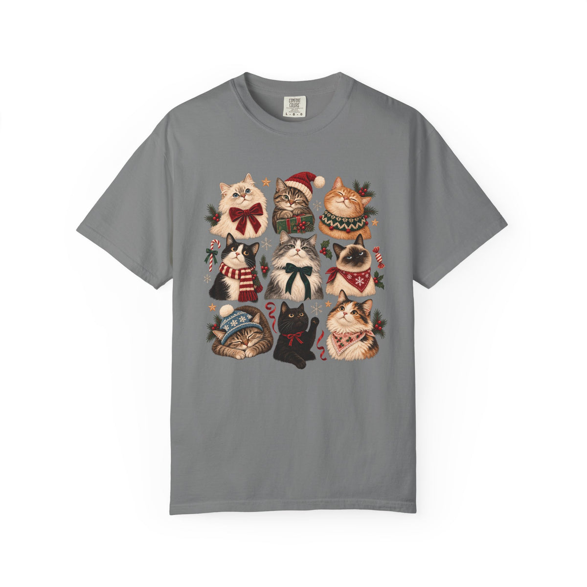 Christmas Cats T-Shirt – Festive Cat Lover & Multi-Cat Family Tee